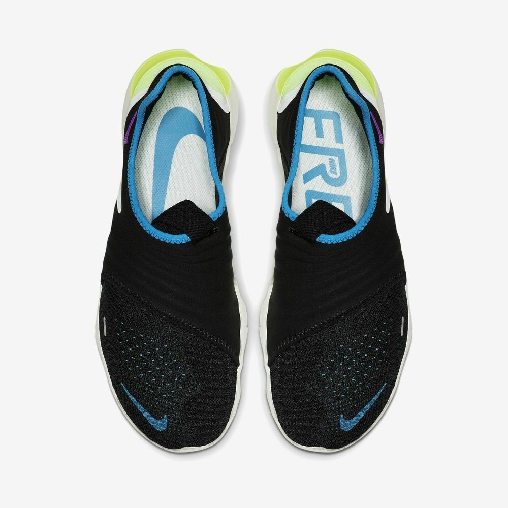 Nike Free RN Flyknit 3.0 Black Volt Neon Men's - Picture 6 of 6